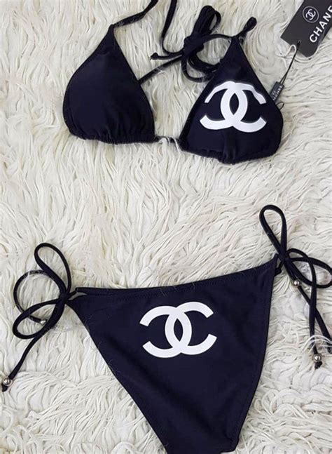 chanel swimsuit 2 piece|chanel swimsuit 2022.